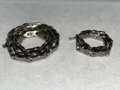 チタニウム (Titanium) ネックレス＆ブレスレットセットのサムネイル