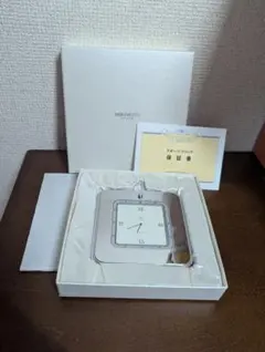 MIKIMOTO 置時計 クォーツ式 箱・保証書付き