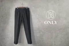 ONLY オンリー チェック柄テーパードスラックス 日本製 美シルエットのサムネイル