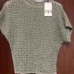 新品　ZARA サマーニット