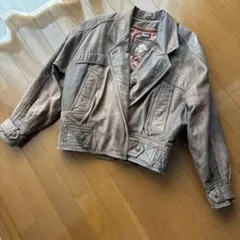 【Adventure Bound 】古着ブラウン　レザージャケット S