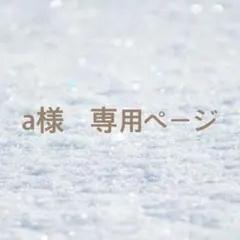 a様　専用ページ