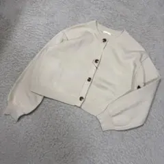 ジーユー ナチュラル カジュアル きれいめ クロップド カーディガン レディース