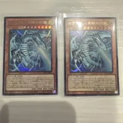 遊戯王　白き幻獣青眼の白龍　ブルーアイズホワイトドラゴン　2枚