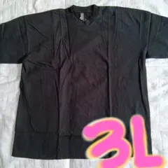 新品♦11月11日まで、値下げしました♦６.５oz　半袖Ｔシャツ♦黒♦３Ｌサイズ