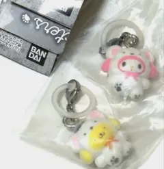 サンリオ/めじるしアクセサリー/ふわふわスノー/ガチャ/新品・未開封品2種セット