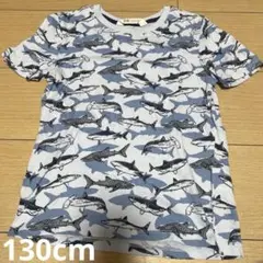 H&M サメ柄 Tシャツ 122/128