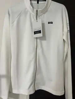 【未使用】efficace blanc ホワイト ジップアップスウェット