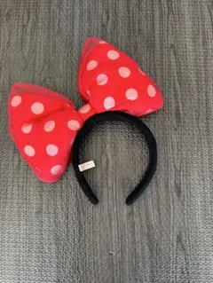 ミニー リボン カチューシャ 赤