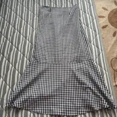 NICE CLAUP マーメイドスカート　チェック