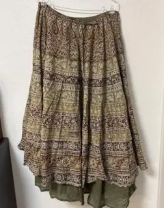 MALAIKA マライカ ペイズリー柄 フレアスカート インド製のサムネイル