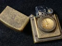 POLO EDMONTON ポロ 時計付きオイルライター　文字盤ネイビー POLO EDMONTON ポロ 時計付きオイルライター 文字盤ネイビー