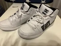 DC ホワイト スニーカー スネークスキン