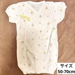 クマ　50-70cm ツーウェイカバーオール　半袖