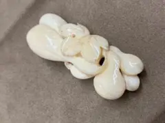 鯨歯　マッコウクジラ　牙玉　特大約19.5㎜ 鯨歯 マッコウクジラ 牙玉 特大約19㎜ 18金取付金具 - メルカリ
