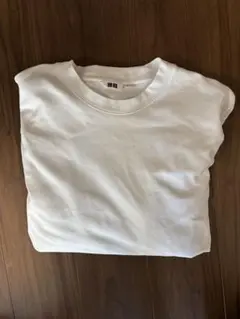 ユニクロ　エアリズムコットンクルーネックTシャツ　XXLサイズ ホワイト　長袖