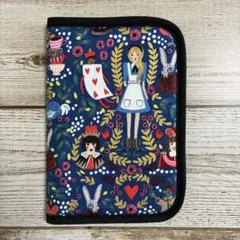 コットンアンドスティール　ハンドメイド　お薬手帳ケース