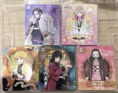 鬼滅の刃 冨岡義勇 甘露寺蜜璃　マグネット 5点set