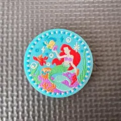 ディズニー刺繍缶バッチ2 アリエル