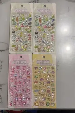 【正規品】 クリアぷくぷくキャンディシール 4点セット
