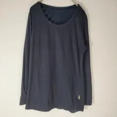 JEANASIS 長袖 Tシャツ ダークブルー ネイビー　レディース　丈長め