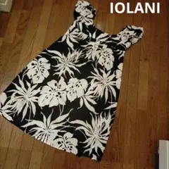 イオラニ　IOLANI 　膝丈　パフスリーブワンピース XXS　ボタニカル