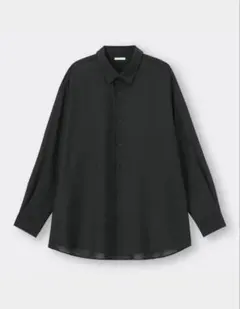 GU シアーオーバーサイズシャツ ブラック3XL