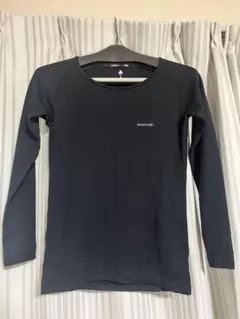 mont-bell ジオライン 中厚手 レディース S ブラック 登山 インナー