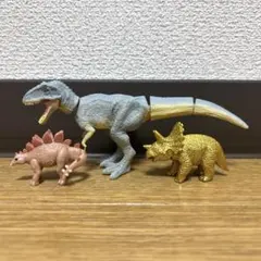 ティラノサウルス　アニア　可動式　青　トリケラトプス　ゴールド　ステゴサウルスのサムネイル