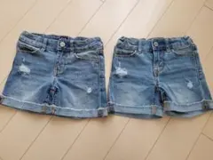 GAP　デニムショートパンツ　2点セット