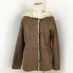 niko and… ニコアンド フェイクムートンコート 裏ボア 3 ブラウン