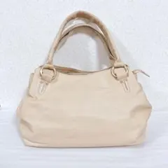 ハンドバッグ ベージュ キタムラ 内ピンク KHTAMURA MOTOMACHI