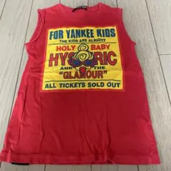 ヒステリックミニ⭐️ノースリーブ Tシャツ 赤