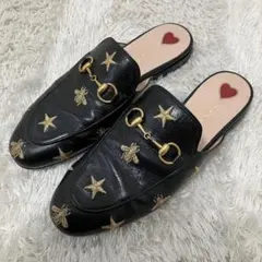 グッチ GUCCI プリンスタウン ホースビット ビー 蜂 スター 36 黒