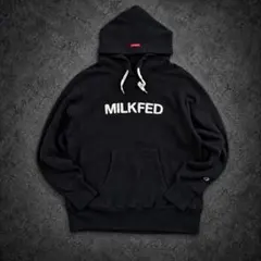 MILK FED別注 チャンピオン リバースウィーブ パーカー 刺繍ボックス 
