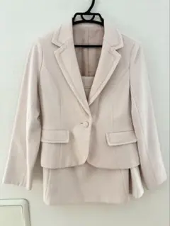 ジャケット　スカート セットアップ　ピンクベージュ　入学式　入園式