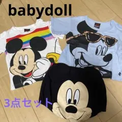 babydoll ベビードール ミッキーマウス Tシャツ 3枚セット