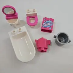 LEGOデュプロ トイレと洗面台のパーツ