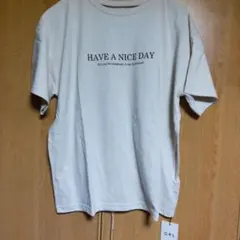 HAVE A NICE DAY Tシャツ クリーム色、GRL