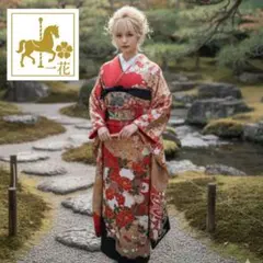 460.振袖7点セット　正絹　フルセット　成人式