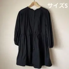 H&M リネンブレンドショートワンピース