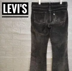 リーバイスLevis526 古着コーデュロイパンツ黒Mフレア　ブーツカット