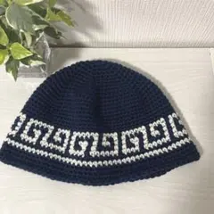 281クラシックハット☆クラッシャーハット☆バケットハット☆手編みニット帽