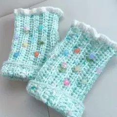 アームウォーマー ハンドメイド 編み物