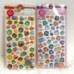 【2枚セット】うるちゅる ボンボンドロップ風 アニマル 硬め かわいい シール