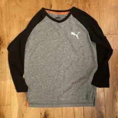 PUMA 長袖カットソー 130サイズ グレー/ブラック