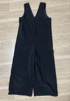 Lugnoncure ブラックオールインワン コーデュロイ