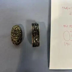 ☆最終値☆煙草入れ 金具 前金具 裏座 彫金 金象嵌 叺 目貫 - メルカリ