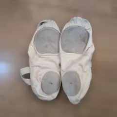 バレエシューズ ベージュ ゴムストラップ付き 19cm