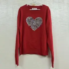 H&Ｍ　赤　ハート　セーター 10-12Y